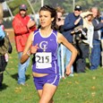 College of Idaho's Stephanie Helm repeated as the CCC's individual champion in the women's 5K, and was named CCC Athlete of the  Year Saturday. (Photo by Merlin Quiggle).